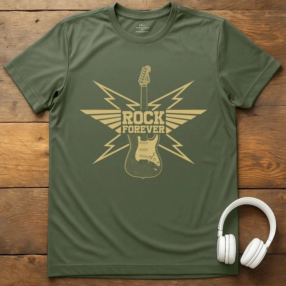 Rock Forever T-Shirt - Military Green