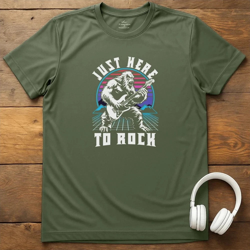Yeti Guitar T-Shirt - Military Green