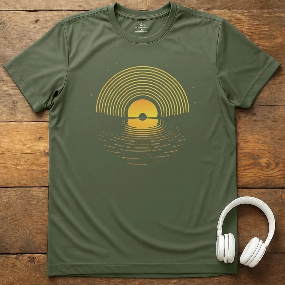 Record Reflection T-Shirt - Military Green