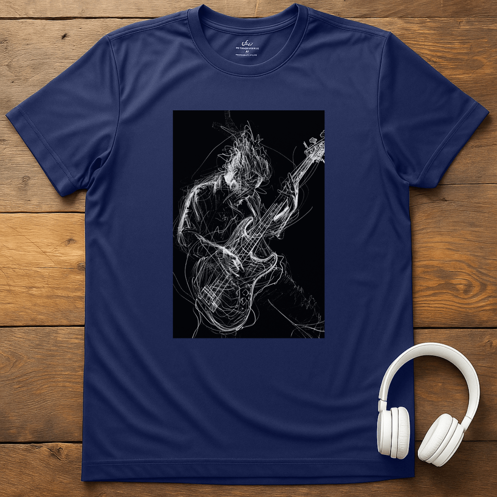 Tangled Bassist T-Shirt - Navy
