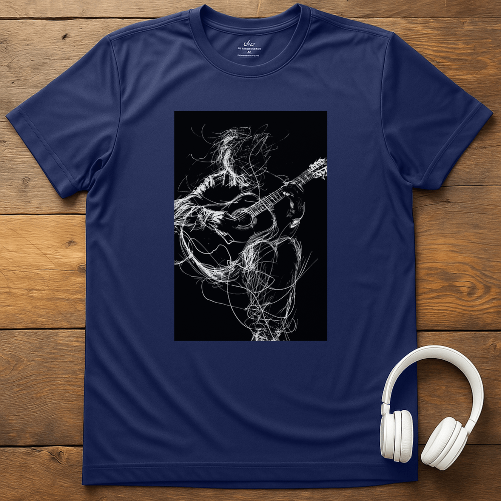 Tangled Acoustic T-Shirt - Navy