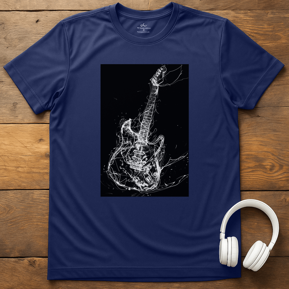 Tangled Electric Guitar T-Shirt - Navy