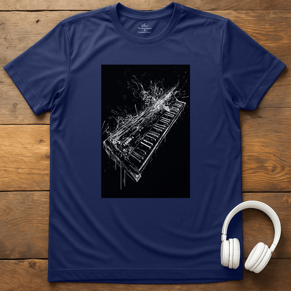 Tangled Keyboard T-Shirt - Navy