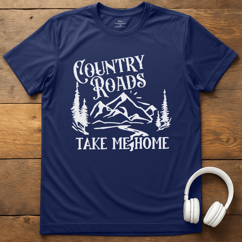 Country Roads T-Shirt - Navy