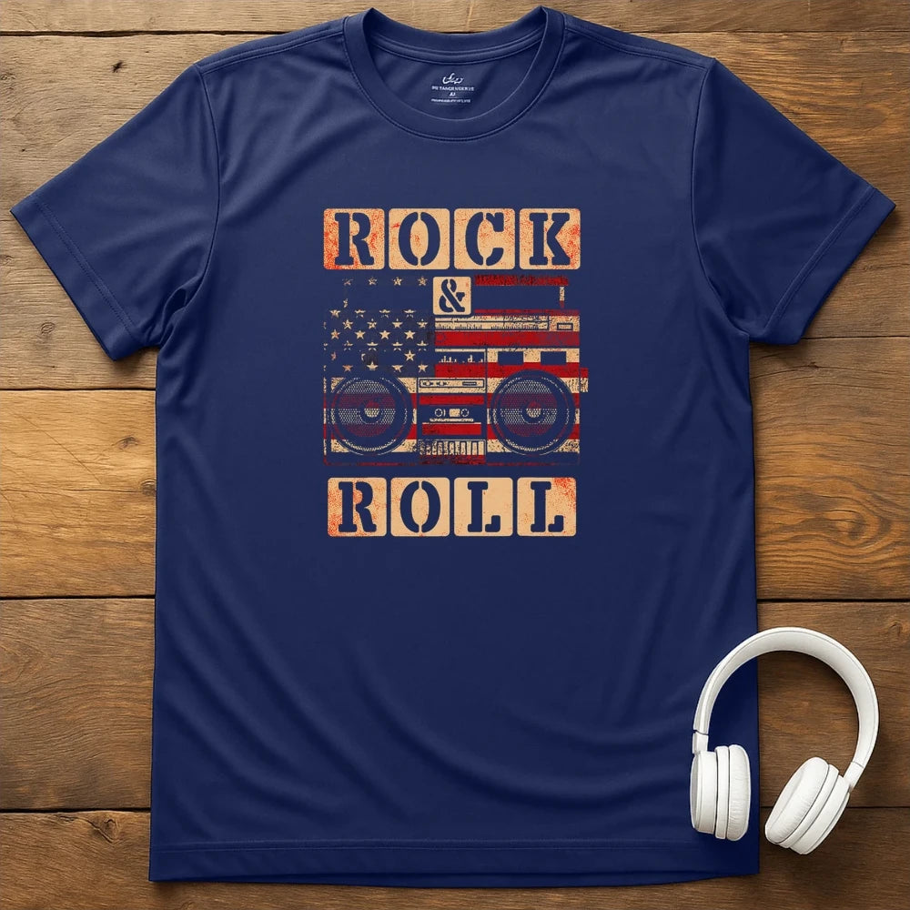 Rock Radio T-Shirt - Navy