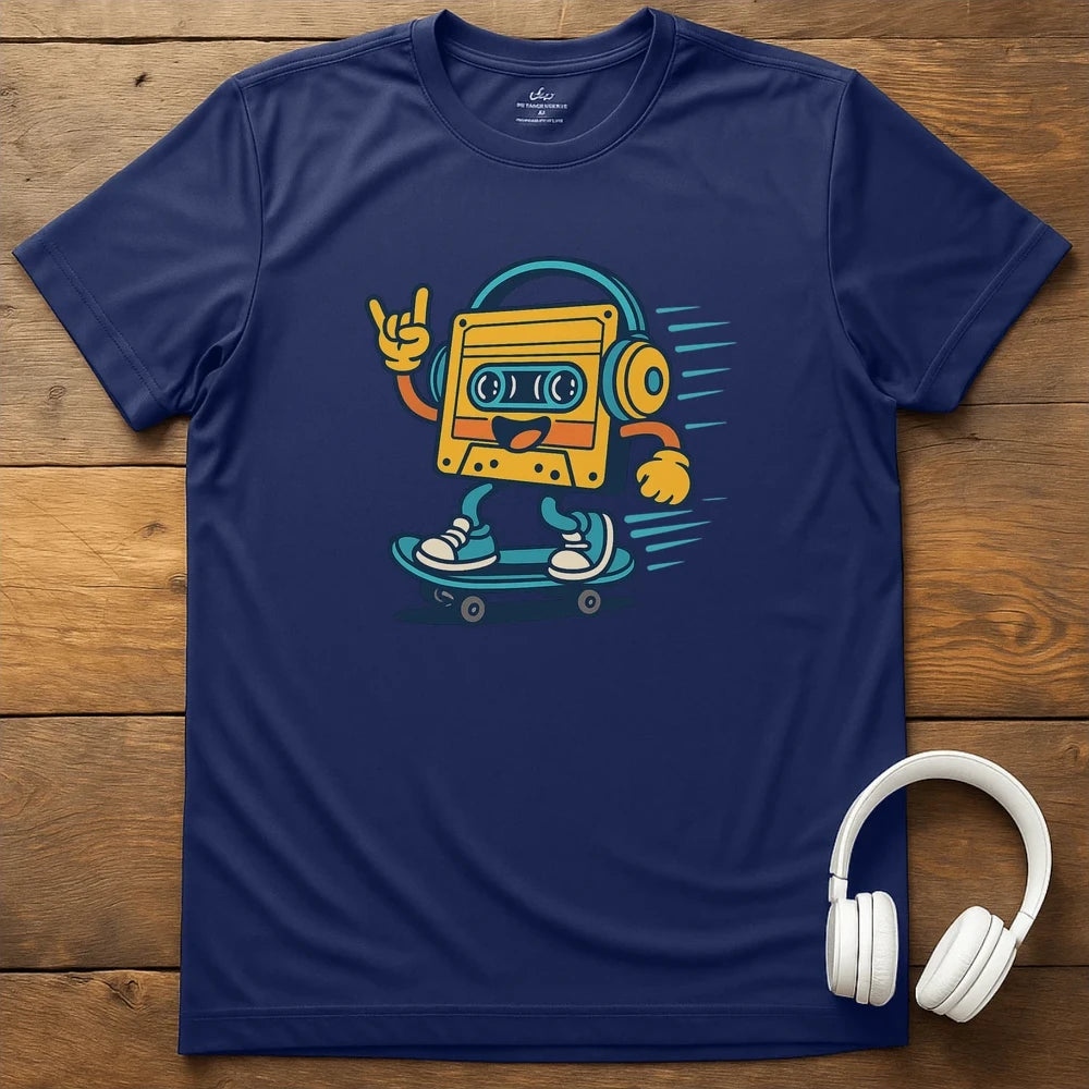 Skater Tape T-Shirt - Navy