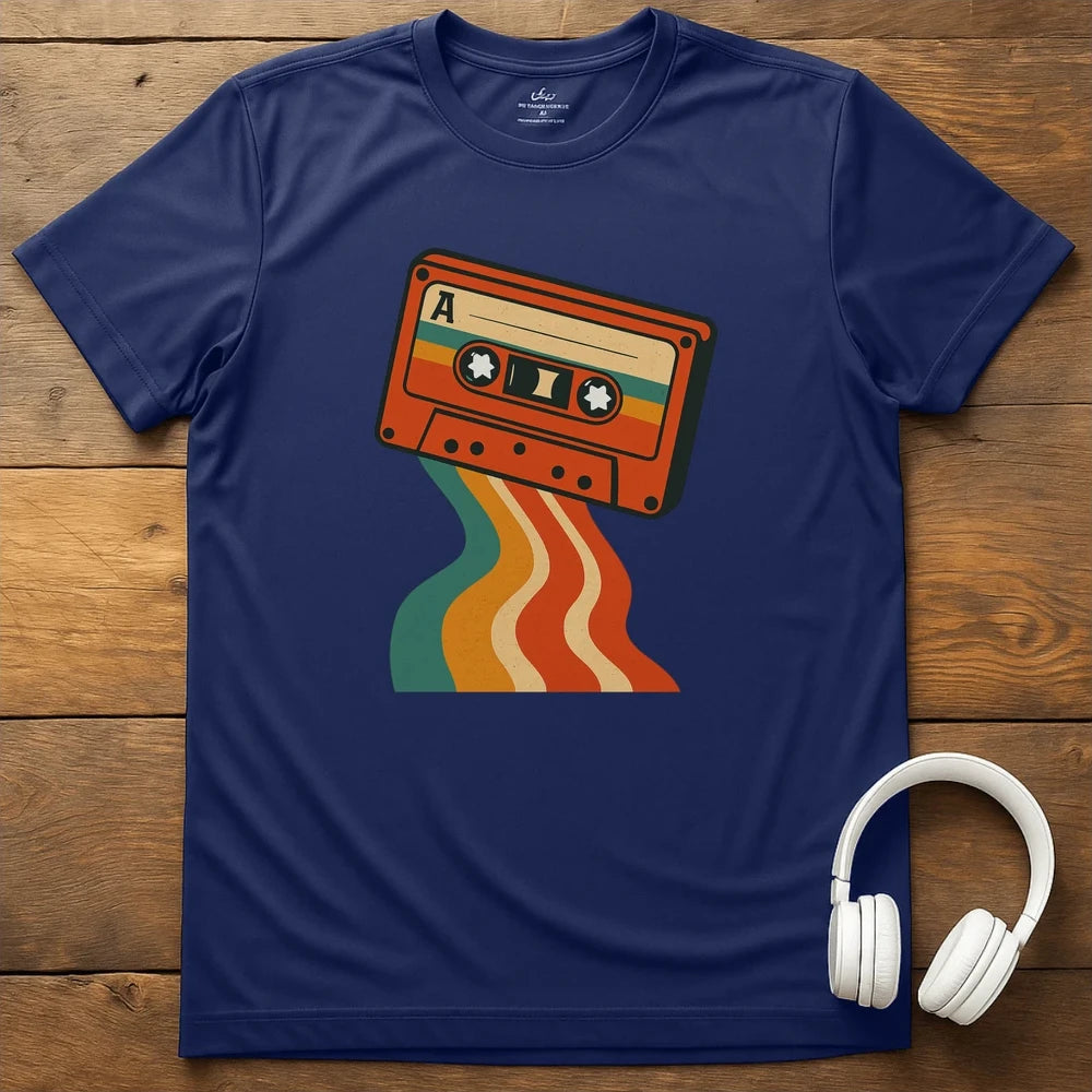 Cassette Colors T-Shirt - Navy