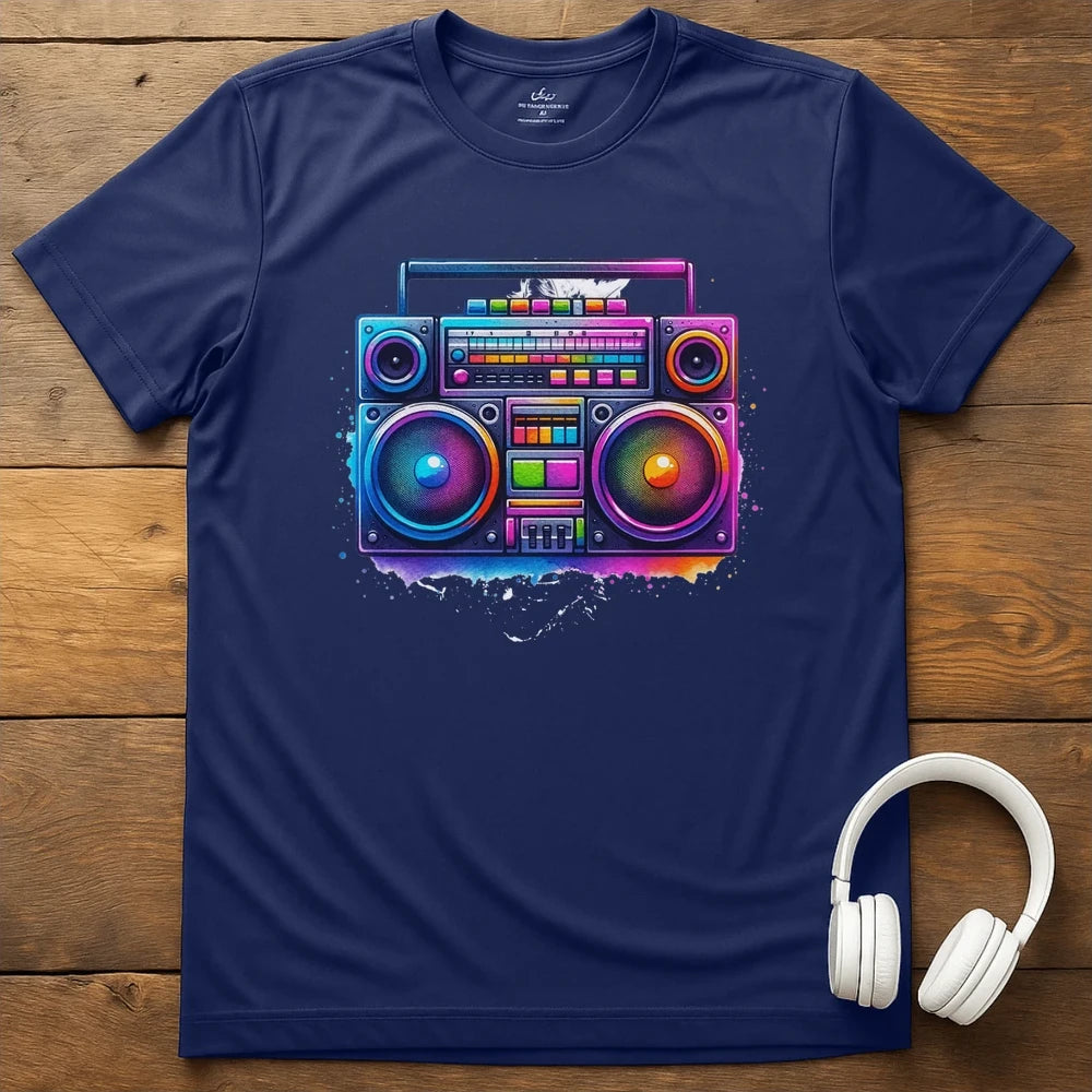 80s Tapedeck T-Shirt - Navy