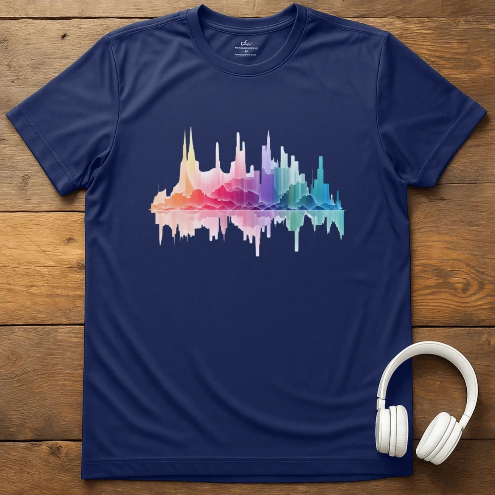 City Soundwave T-Shirt - Navy