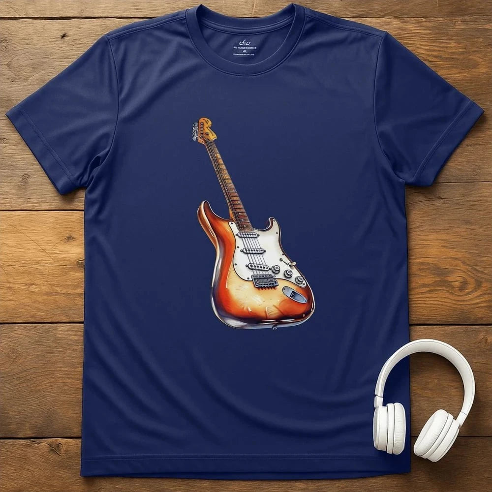 Electric Guitar T-Shirt - Navy