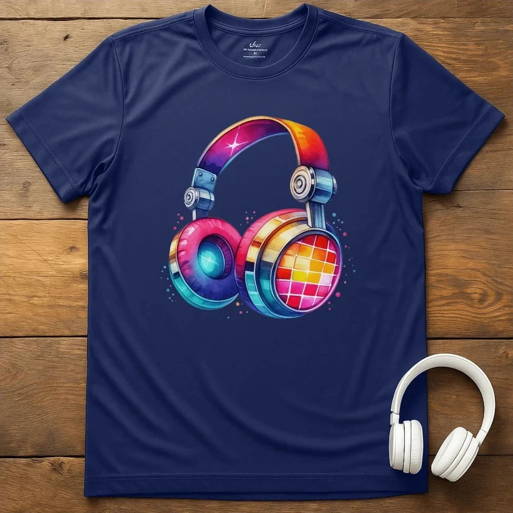 Headphone Colors T-Shirt - Navy