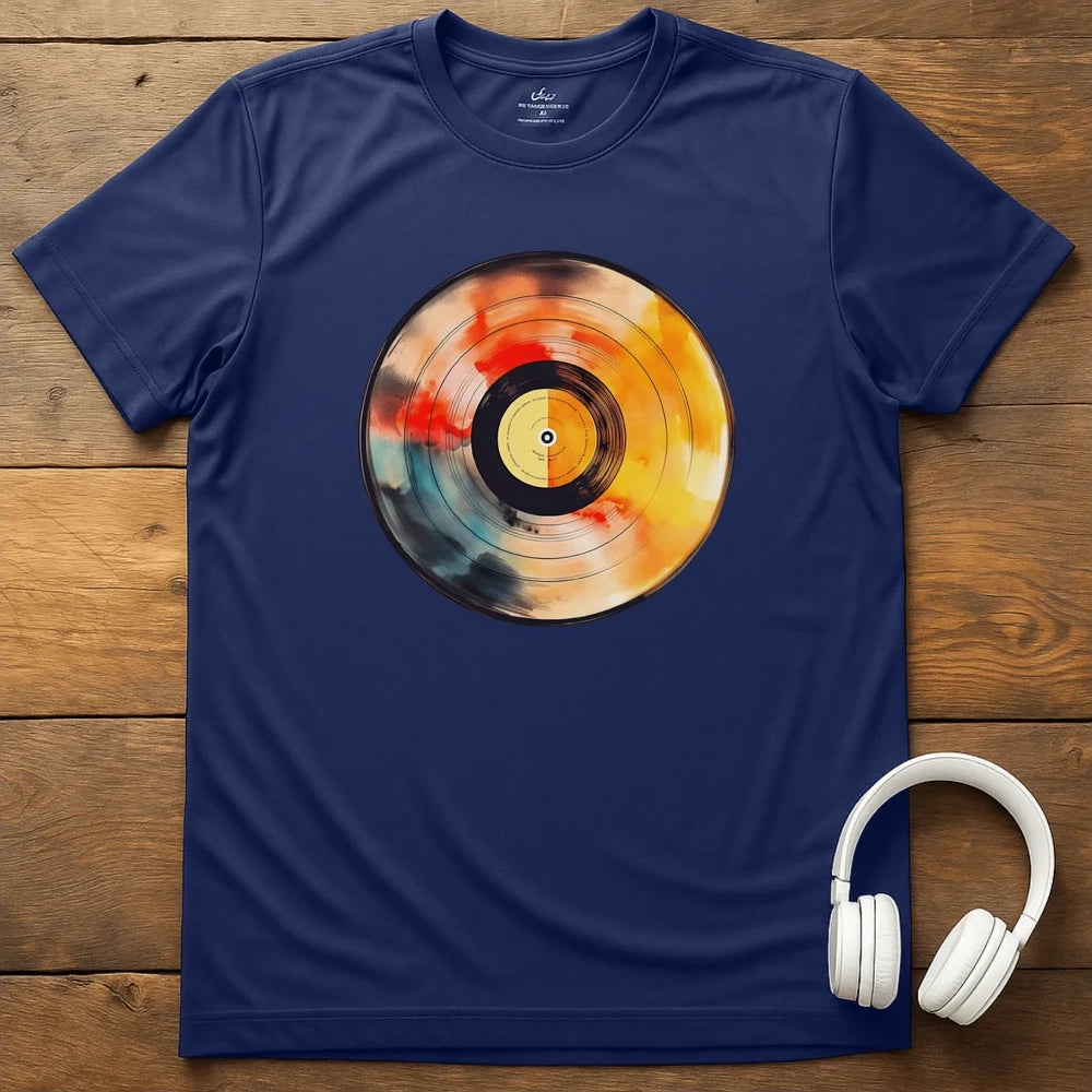 Pastel Vinyl T-Shirt - Navy
