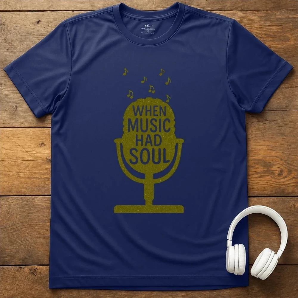 When Music Had Soul T-Shirt - Navy