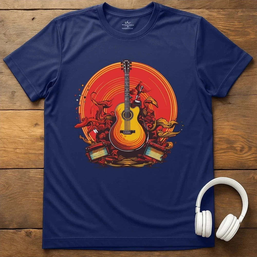 Guitar Groove T-Shirt - Navy