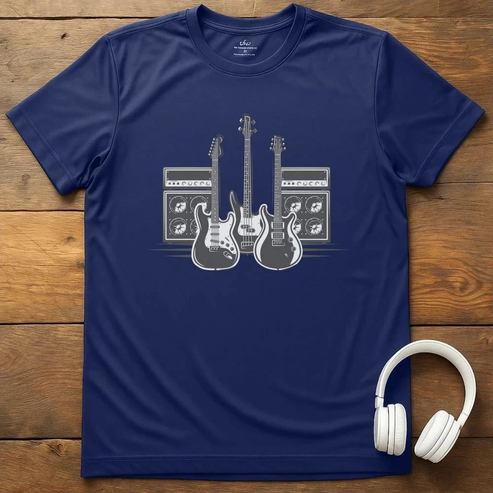Guitar Band T-Shirt - Navy