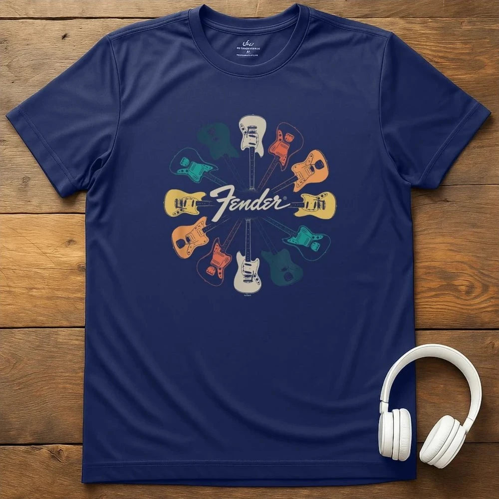 Fender Clock T-Shirt - Navy