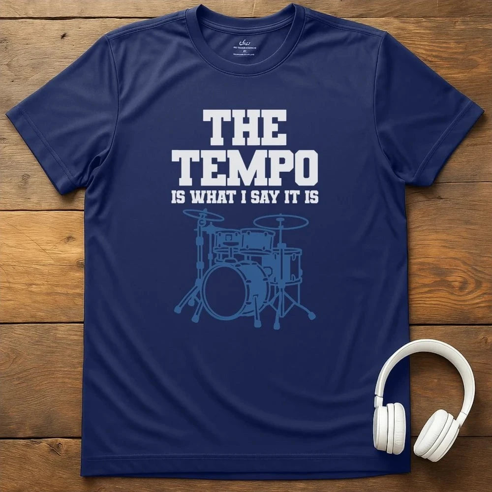 Drum Tempo T-Shirt - Navy