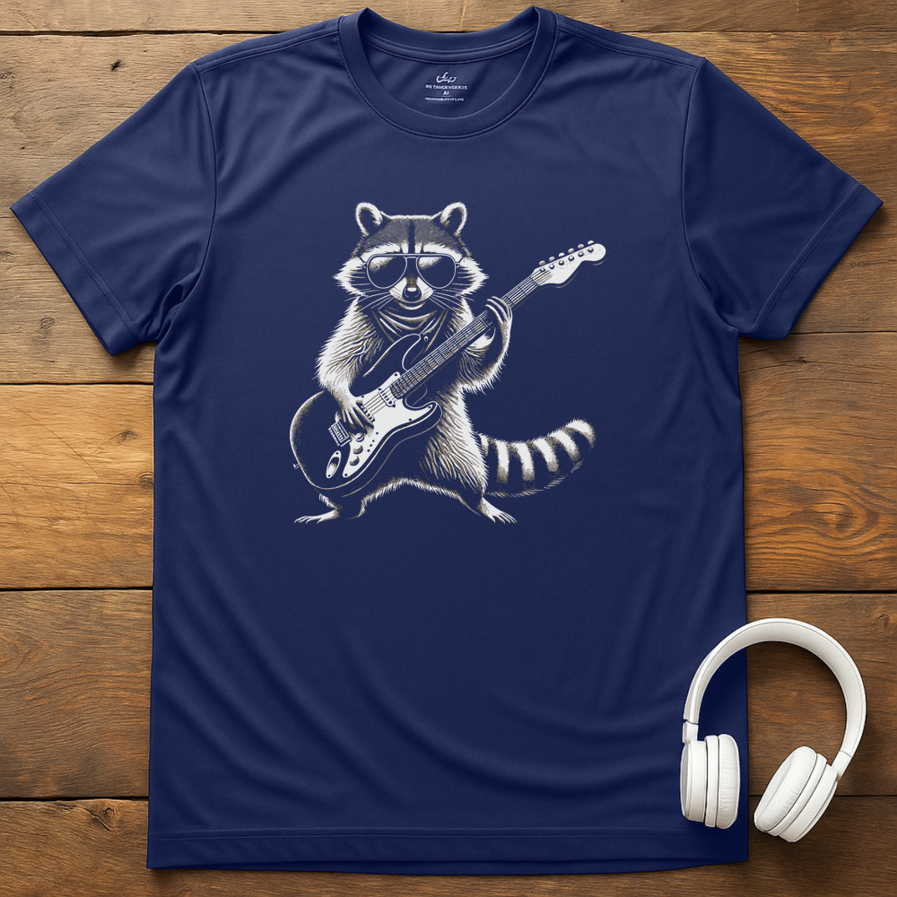 Racoon Rock T-Shirt - Navy