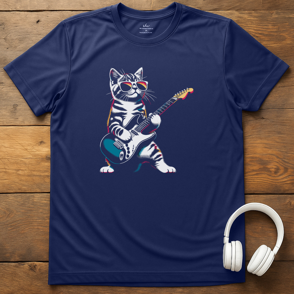 Cat Shred T-Shirt - Navy