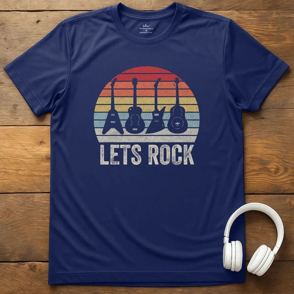 Lets Rock T-Shirt - Navy