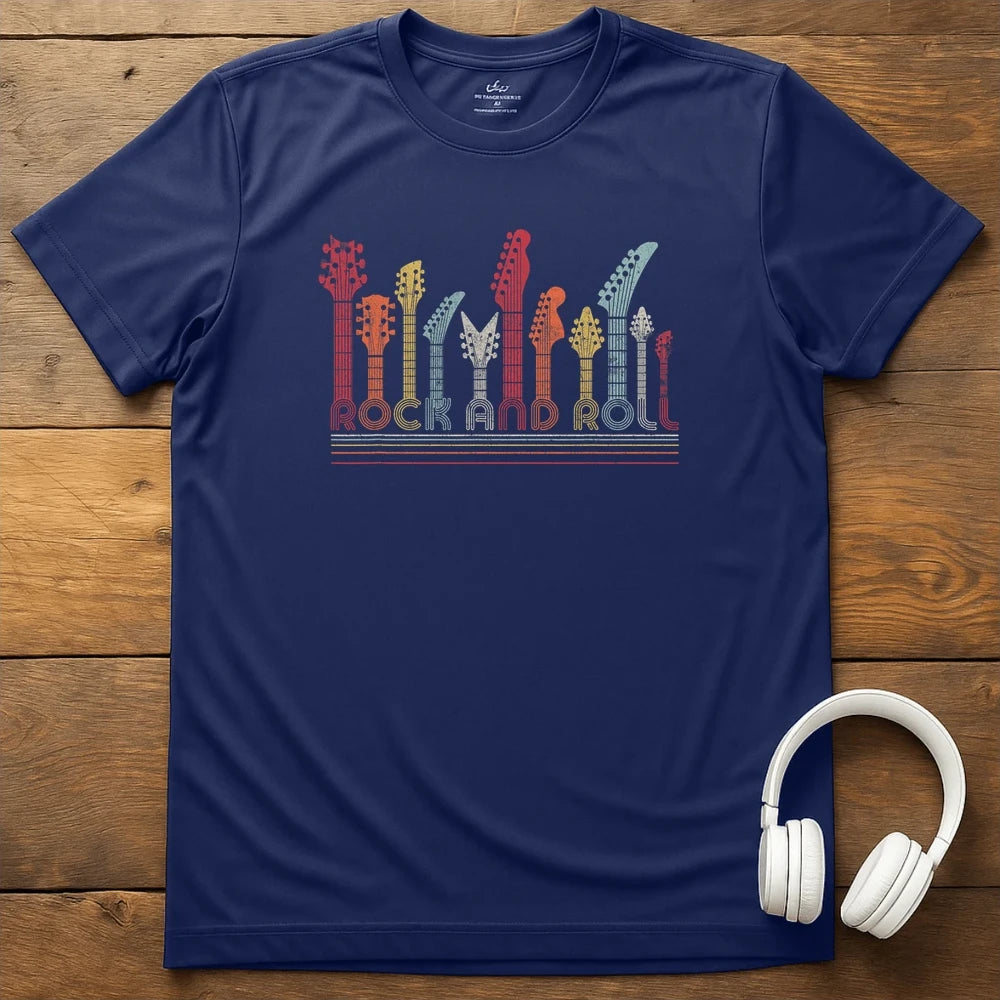 Headstock Line T-Shirt - Navy