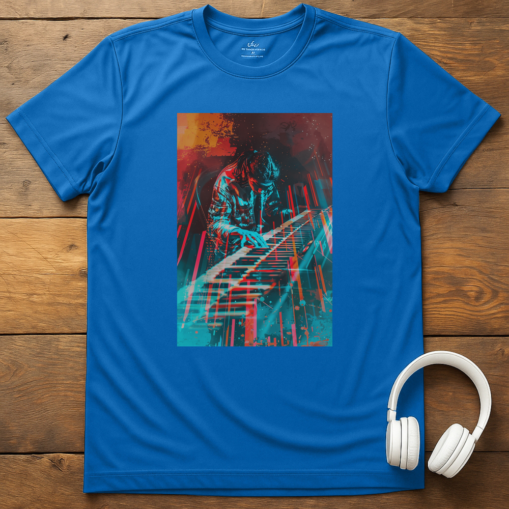 Vibrant Keyboardist T-Shirt - Royal