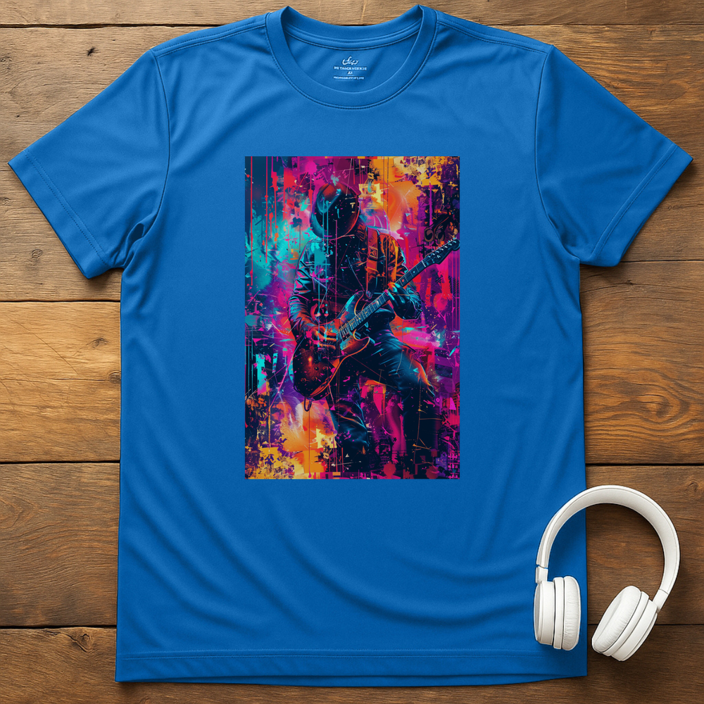 Vibrant Guitarist T-Shirt - Royal