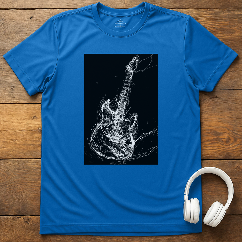 Tangled Electric Guitar T-Shirt - Royal