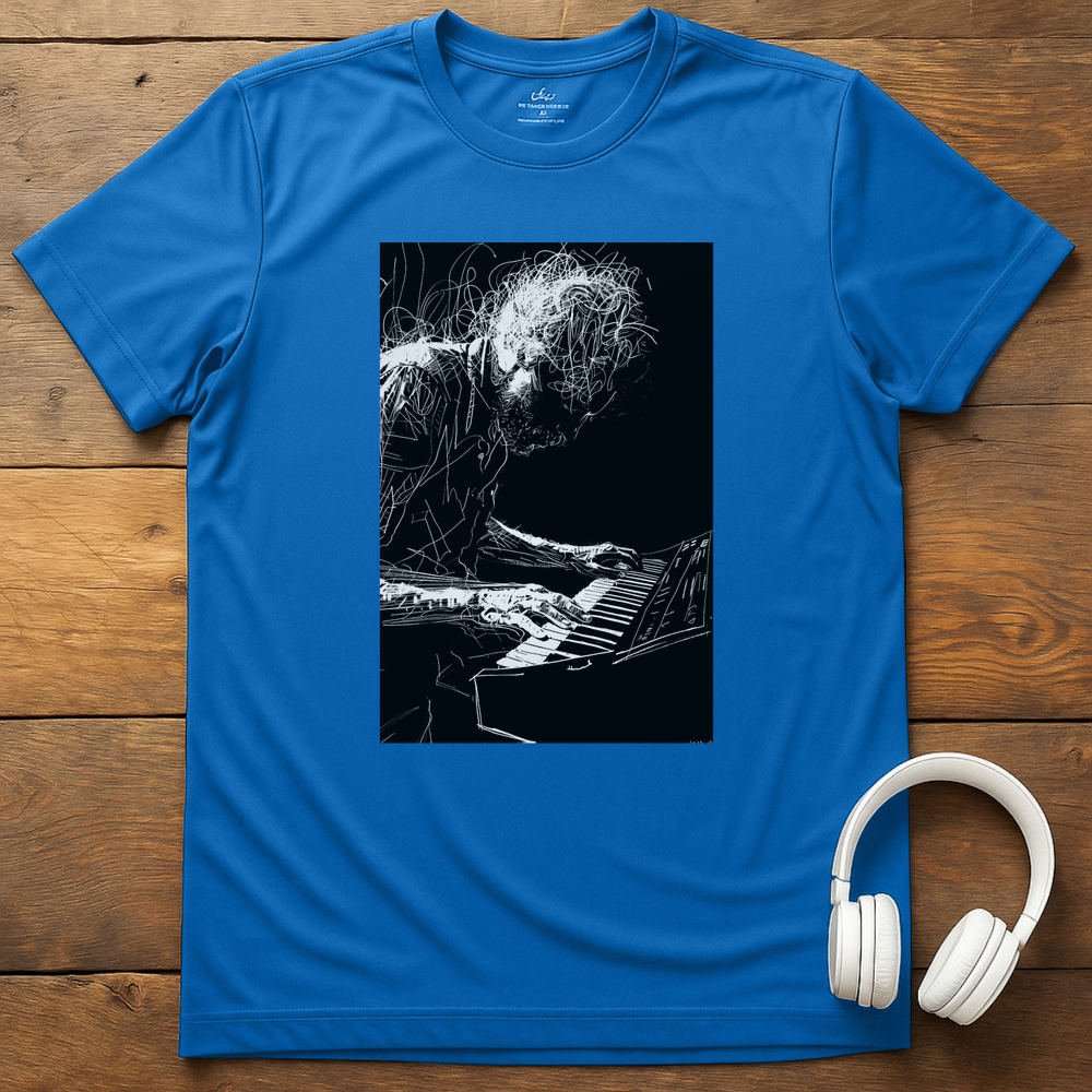 Tangled Keyboardist T-Shirt - Royal
