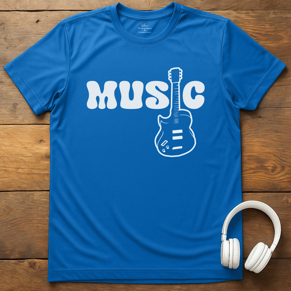 Guitar Music T-Shirt - Royal