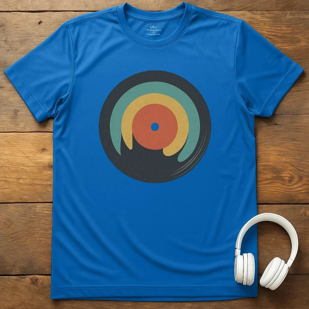Retro Record T-Shirt - Royal