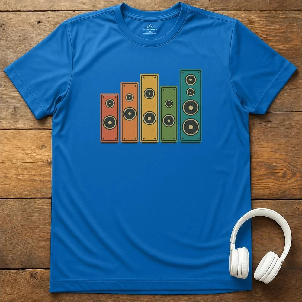 Speaker Rainbow T-Shirt - Royal