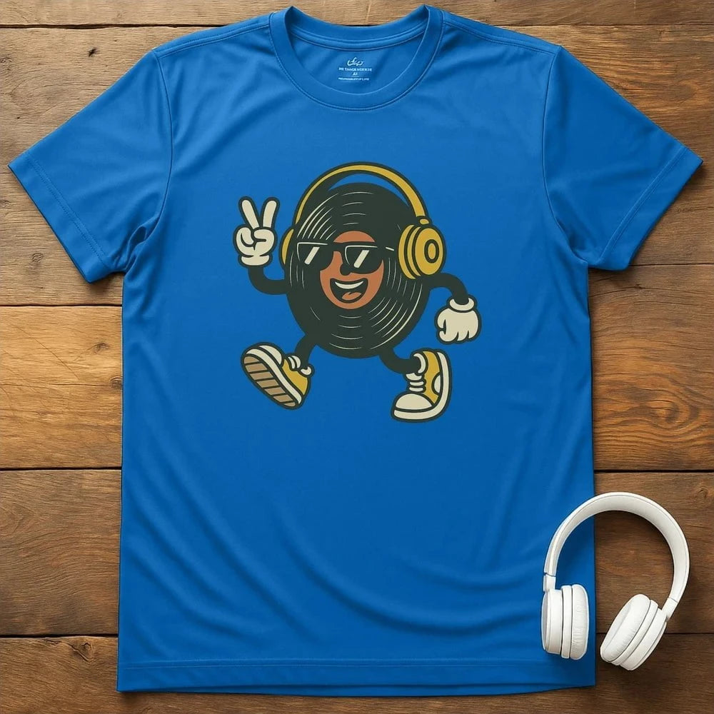 Peace Record T-Shirt - Royal