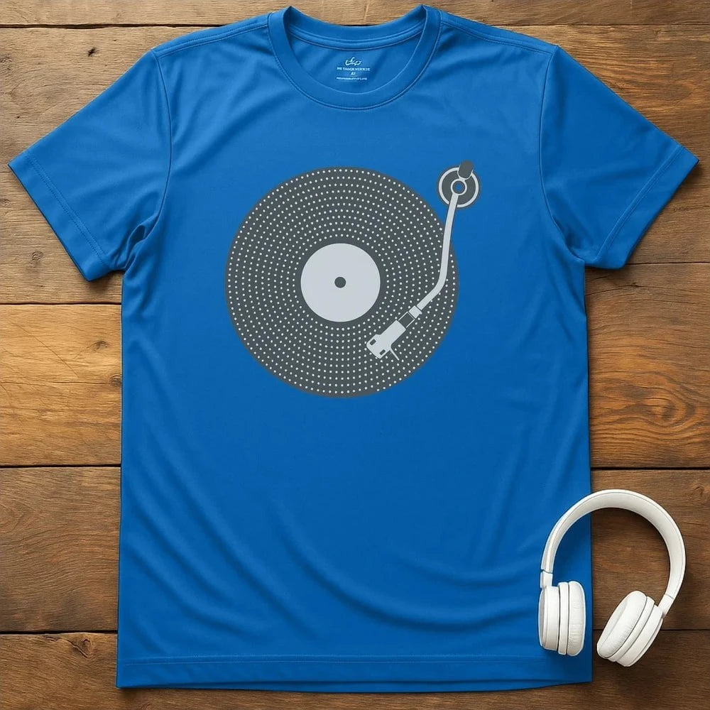 Vinyl Style T-Shirt - Royal