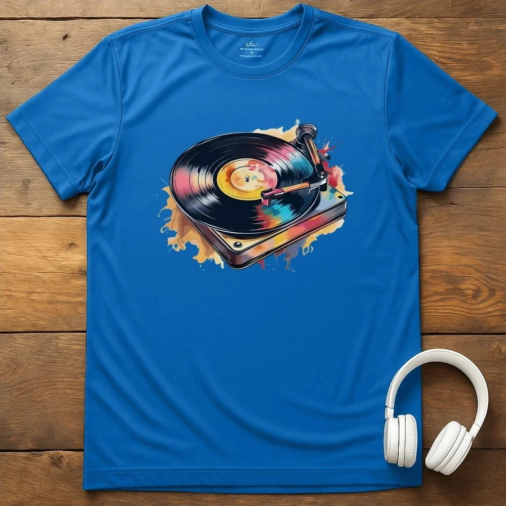 Pastel Turntable T-Shirt - Royal
