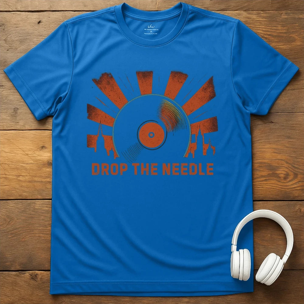 Drop The Needle T-Shirt - Royal