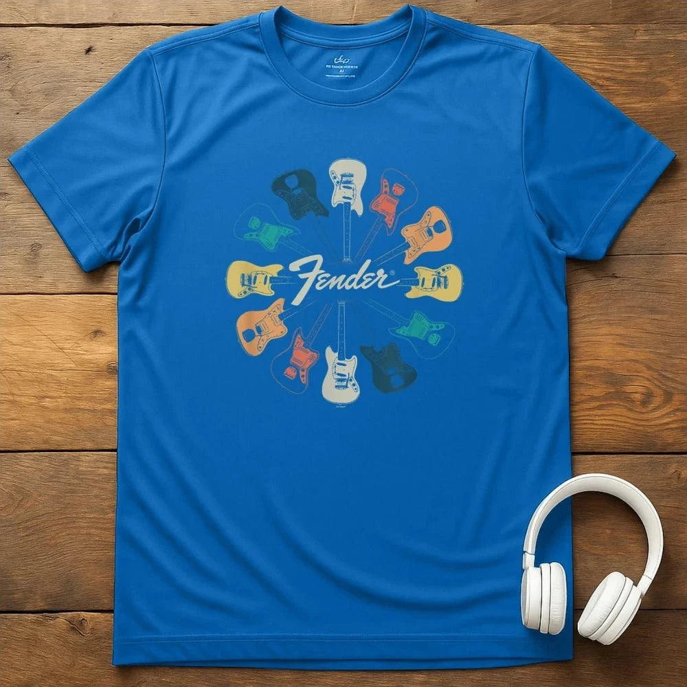 Fender Clock T-Shirt - Royal