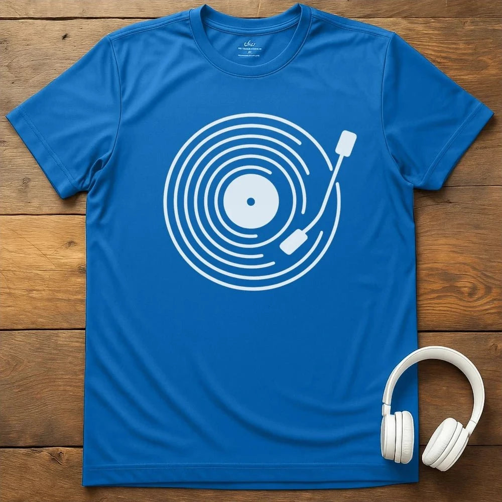 Spinning Record T-Shirt - Royal