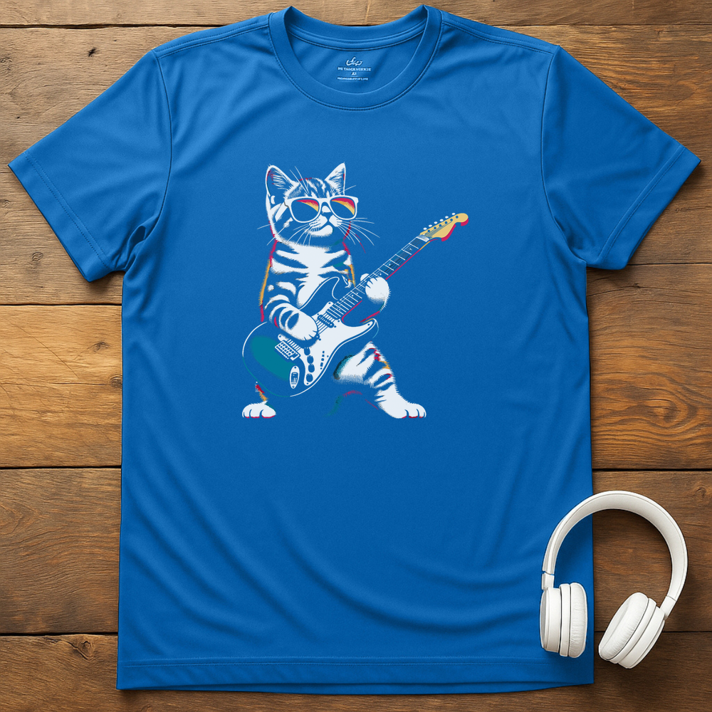 Cat Shred T-Shirt - Royal