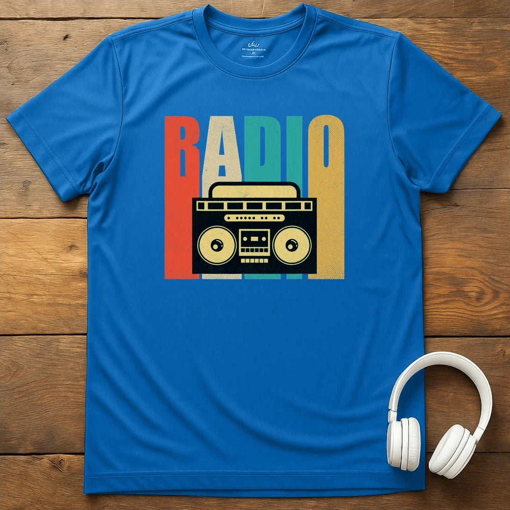 Retro Radio T-Shirt - Royal