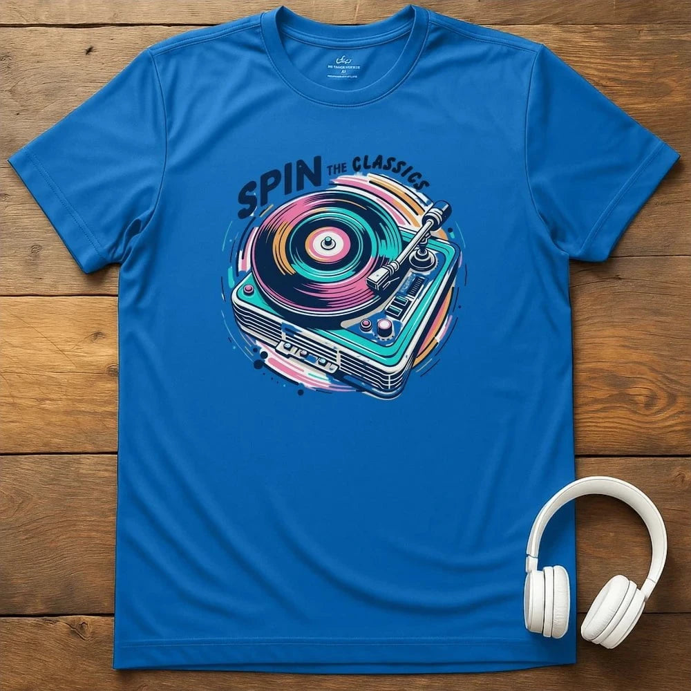 Spin The Classics T-Shirt - Royal
