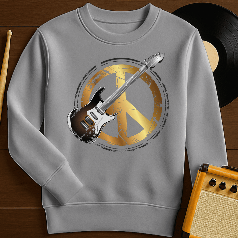 Peace Guitar Crewneck - Sport Grey