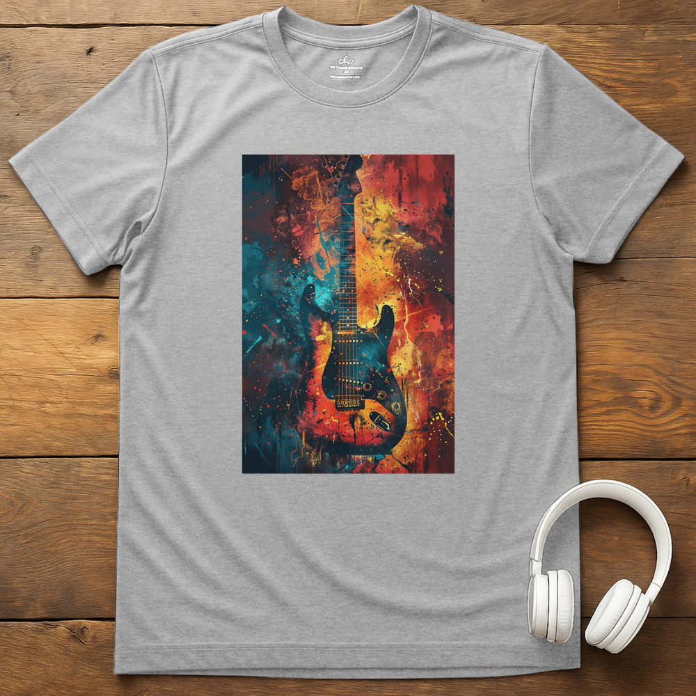 Vibrant Guitar T-Shirt - Sport Grey