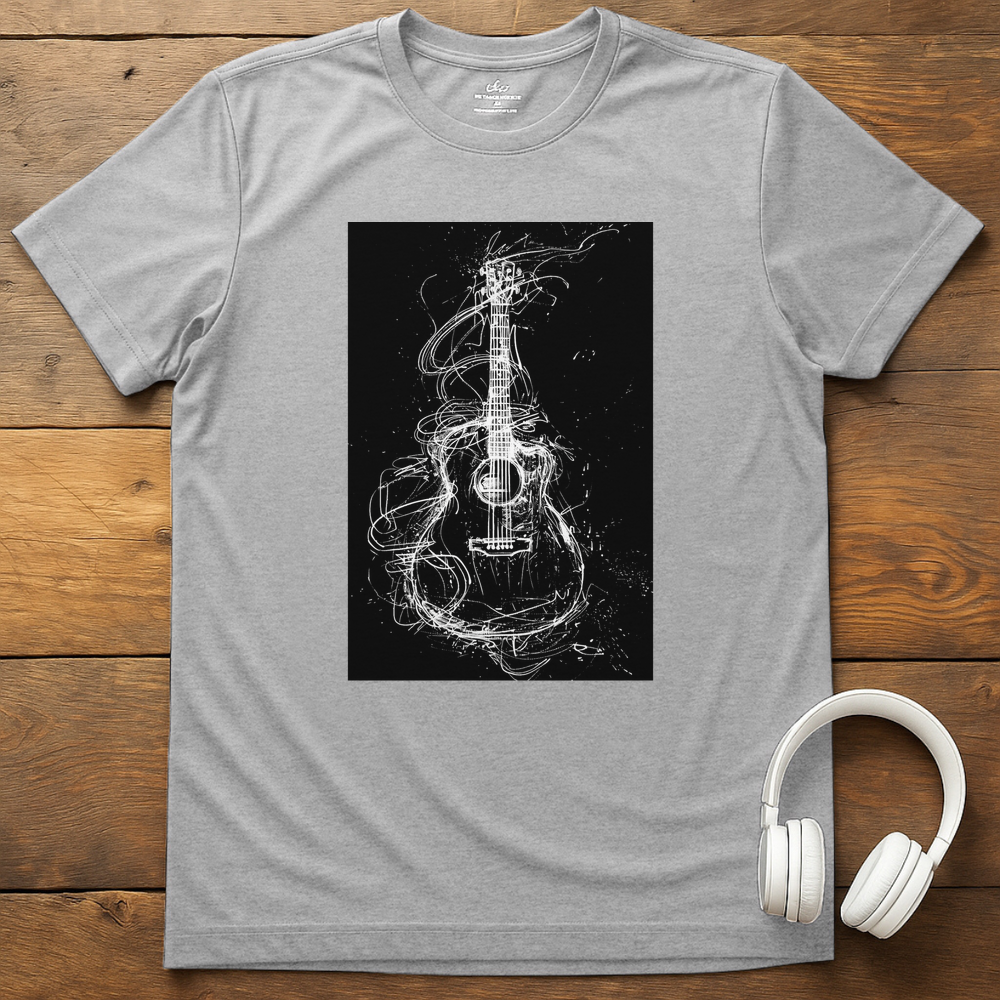 Tangled Guitar T-Shirt - Sport Grey