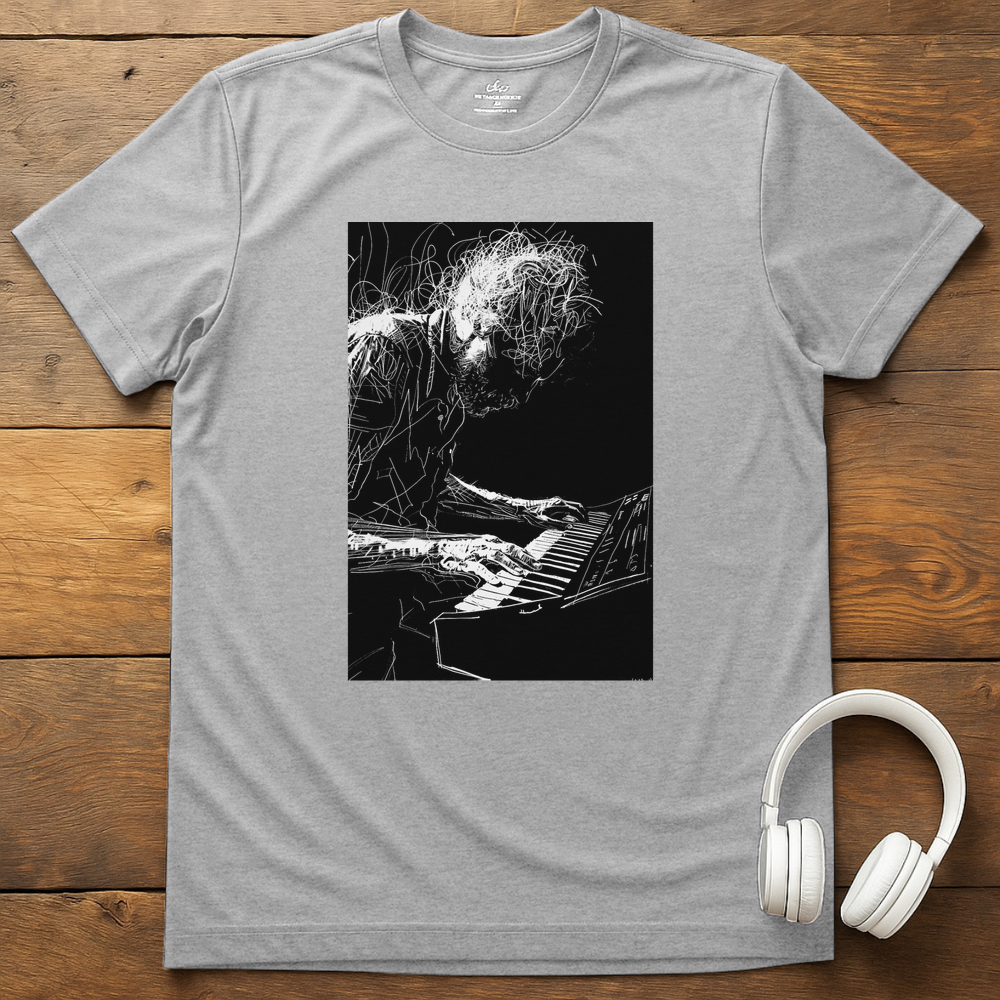 Tangled Keyboardist T-Shirt - Sport Grey