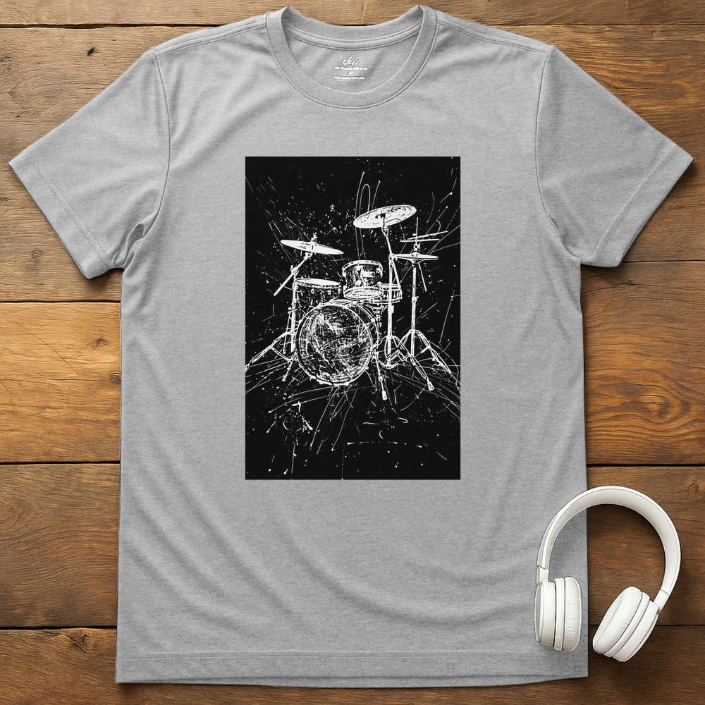Tangled Drums T-Shirt - Sport Grey