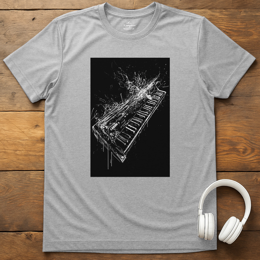 Tangled Keyboard T-Shirt - Sport Grey
