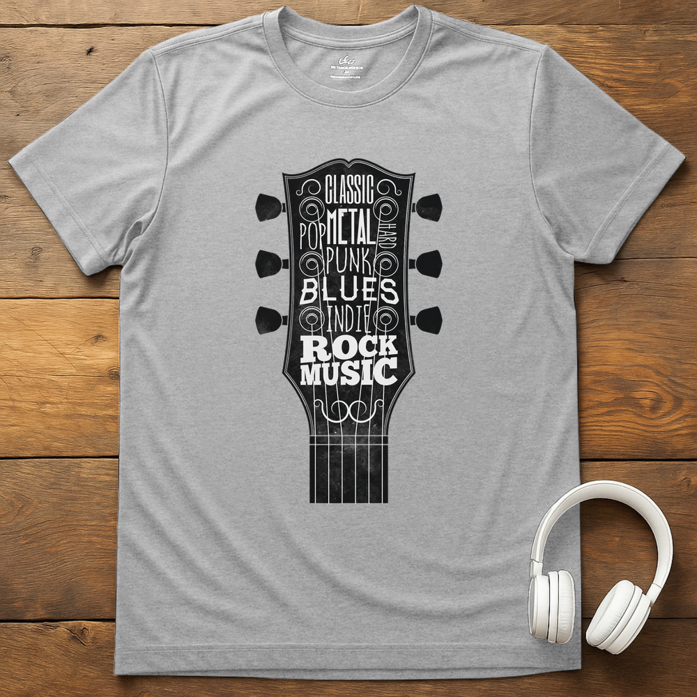 Guitar Style T-Shirt - Sport Grey