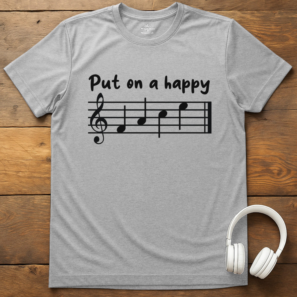 Happy Face T-Shirt - Sport Grey