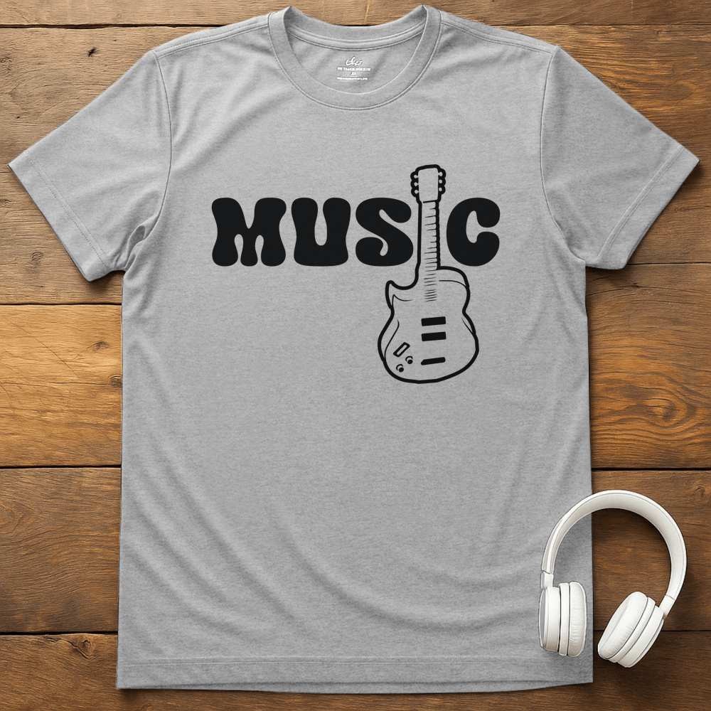 Guitar Music T-Shirt - Sport Grey
